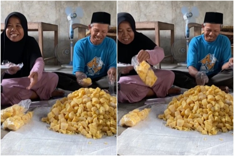 Kisah Pasutri di Bantul, 40 Tahun Setia Tekuni Usaha Pembuatan Tape Singkong 