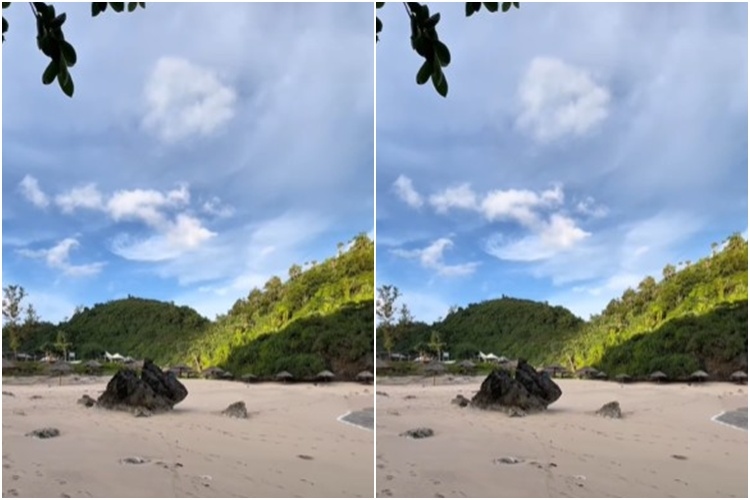 Merasakan Keindahan Pantai Pasir Putih Kayu Arum yang Serasa Private Beach 