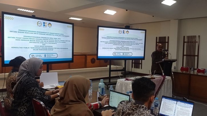 Badan Keahlian DPR RI Gandeng FH UAJY untuk Beri Masukan dalam Pembahasan RUU Penyadapan