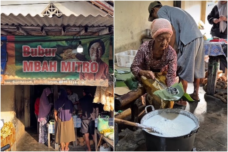 Bubur Mbah Mitro, Menu Sarapan Sehat yang Jadi Buruan Pencinta Kuliner 