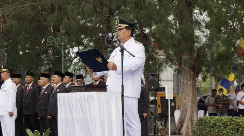5 Fakta Menarik Upacara Bendera Pemkab Kulon Progo, Digelar di Alun-Alun Wates tanpa Tenda dan Kursi VIP