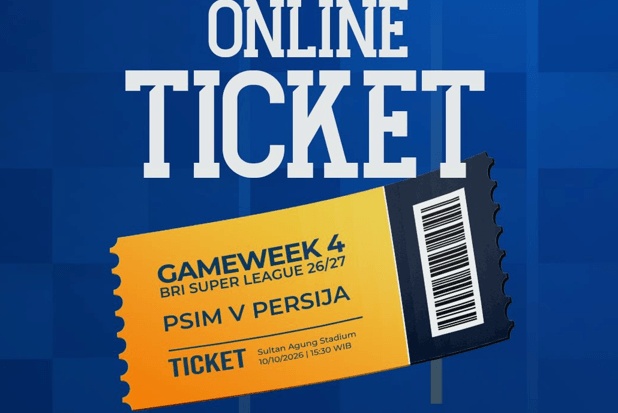Tiket Online PSIM vs Persija Dijual Hari Ini, Simak Baik-baik Jam Penjualannya 