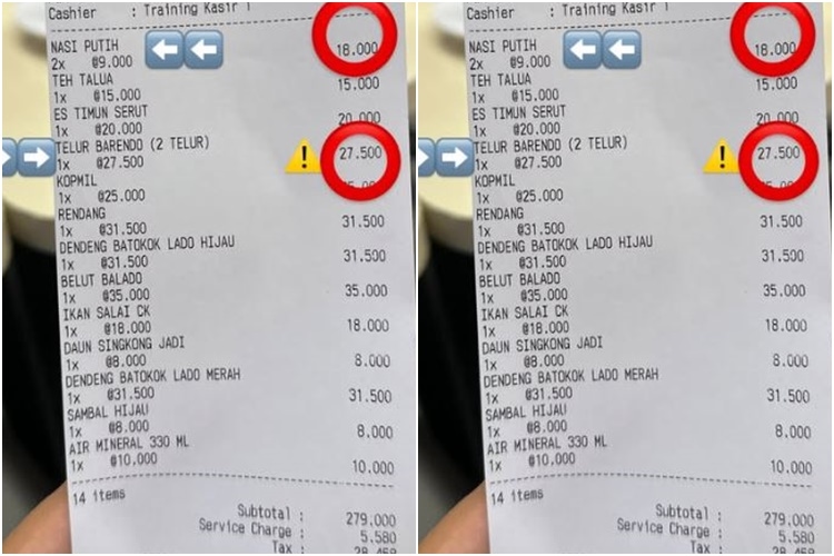 Viral Pengalaman Makan di Restoran Padang Jogja Bikin Syok, 1 Nasi Putih Rp9.000, 1 Telur Dadar Rp27.000