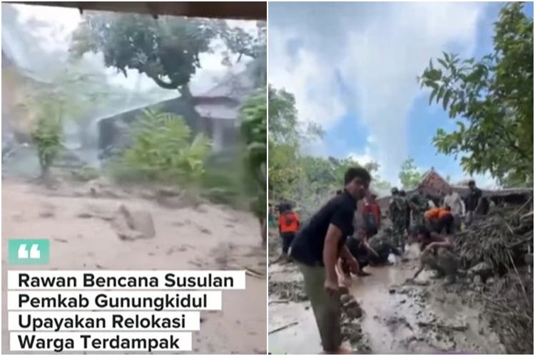 5 Fakta Penting Bencana Banjir Bandang dan Longsor di Tancep Gunungkidul, Potensi Susulan dan Relokasi Menggunakan Tanah Sultan