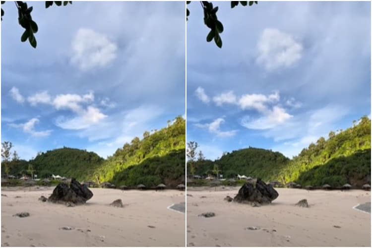 Merasakan Keindahan Pantai Pasir Putih Kayu Arum yang Serasa Private Beach 