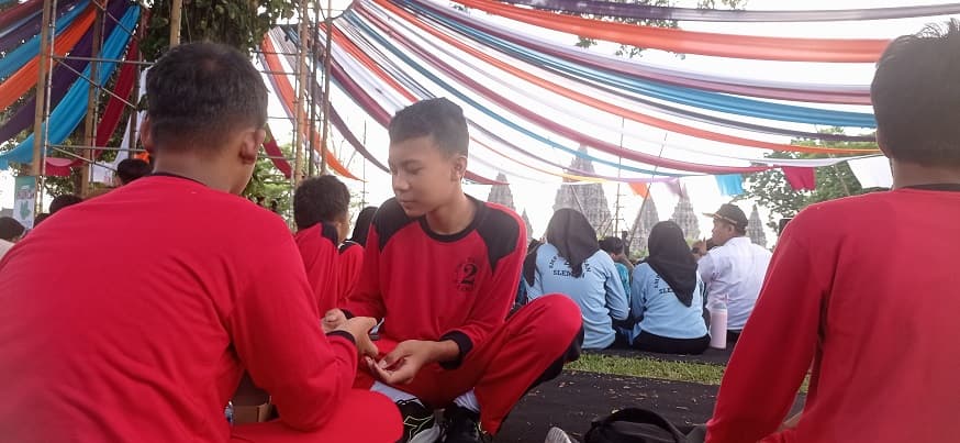 500 Pelajar SMP di Sleman Rayakan Hari Anak Nasional di Candi Prambanan