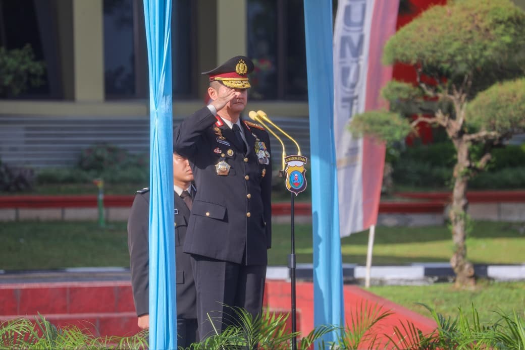 Perkuat Sinergi Forkopimda, Kapolda Sumut Hadiri Upacara HUT ke-81 RI di Lapangan Astaka
