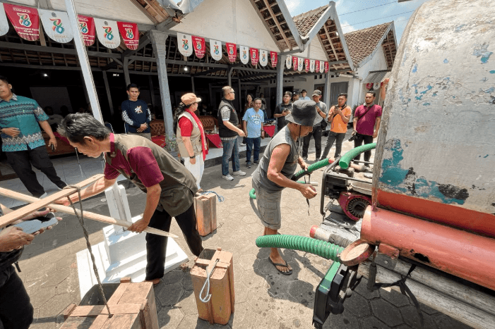 Perbarindo DIY Berikan Bantuan 20 Tangki Air Bersih ke Gunungkidul 