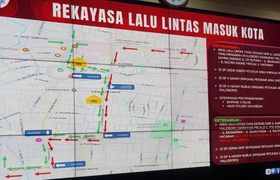 Catat! Ini Rekayasa Lalu Lintas ke Kawasan Malioboro selama Libur Nataru 2025