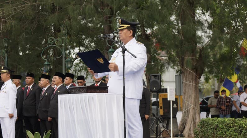 5 Fakta Menarik Upacara Bendera Pemkab Kulon Progo, Digelar di Alun-Alun Wates tanpa Tenda dan Kursi VIP