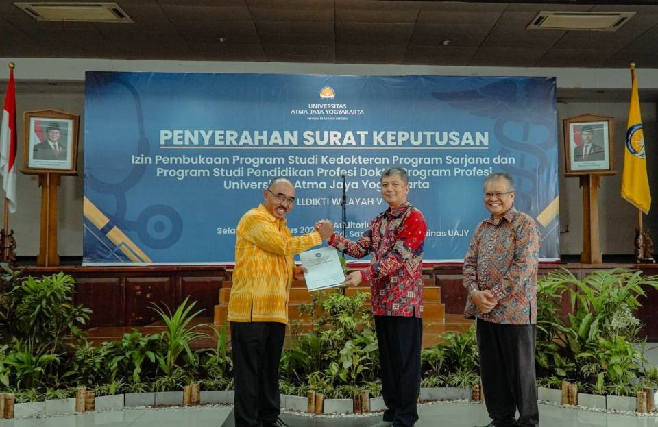 Akhirnya, SK Pembukaan Prodi Kedokteran UAJY Turun Juga