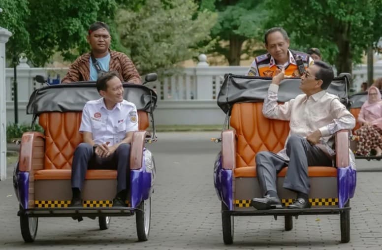 KAI Sumbang 50 Becak Listrik ke Pemda DIY, Senilai Rp1 Miliar